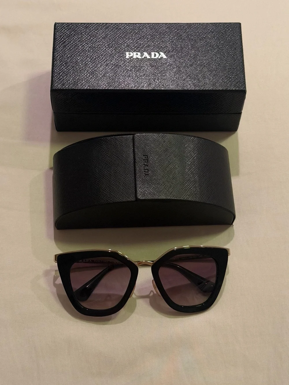 Prada Black Cat-Eye Sunglasses